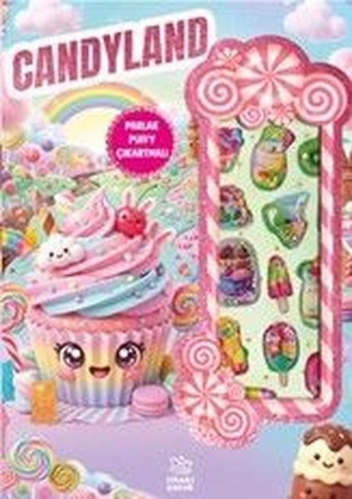 Candyland - Puffy Parlak Çıkartmalı Boyama Kitabı