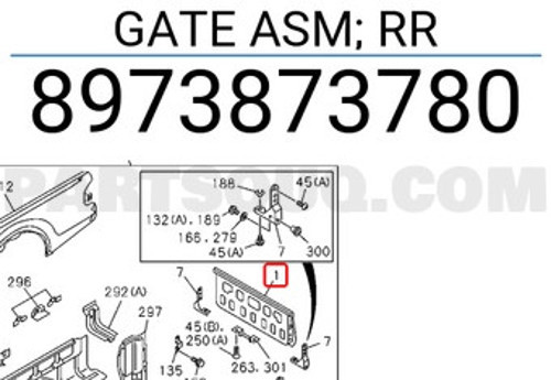 Bagaj Kapağı D-Max 2007-2012 Ortadan Açmalı (Oem No:8973873780)