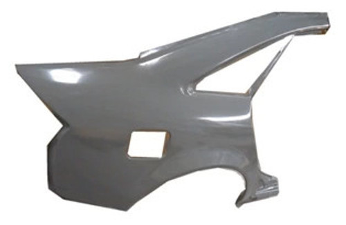 Audi A6 1998-2001 Arka Çamurluk Sağ Tavana Kadar (Yakıt Depo Delikli) Gri (Bfn) (Oem No:4F580983