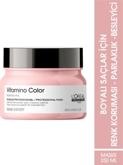 L'Oreal Professionnel Serie Expert Vitamino Color Boyalı Saçlar için Renk Koruyucu Maske 250ml 2