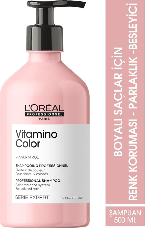 L'Oreal Professionnel Serie Expert Vitamino Color Boyalı Saçlar için Renk Koruyucu Şampuan 500ml 2