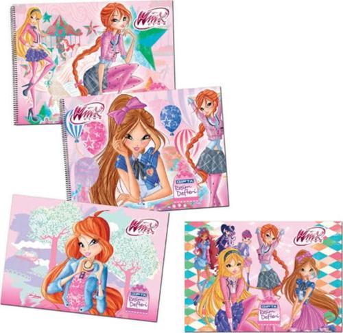 15 Yaprak 35x50 Winx Spiralli Resim Defteri 3087