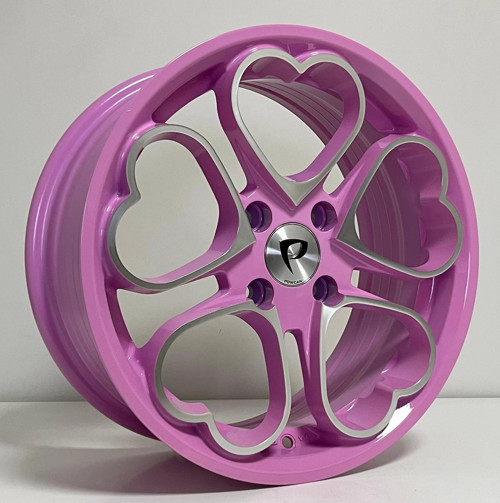 6.5X15 BK-3S1087 4X100 ET35 73.1 PINK MACHINED