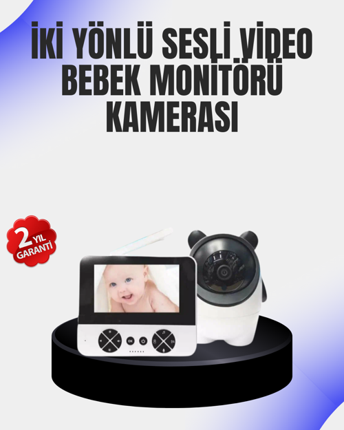 ASTRALTECH Uzaktan Kontrollü Bebek Kamerası Ninni ve Zoom Özellikli