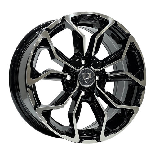 6.5X15 BK-1058 4X100 ET35 60.1 BLACK MACHINED XL