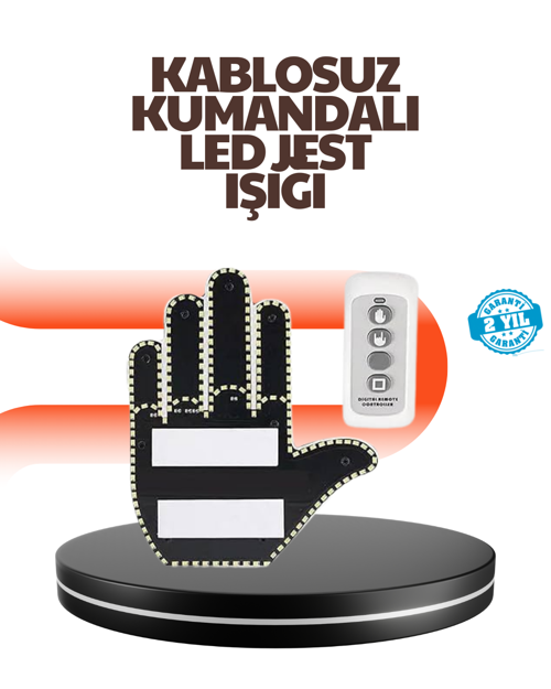 ASTRALTECH Araç İçin Eğlenceli LED El İşareti Işığı