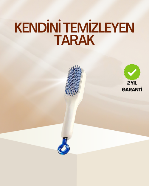 ASTRALTECH Pratik Mekanizmalı Saç Tarağı – Kendi Kendini Temizler, Taşınabilir