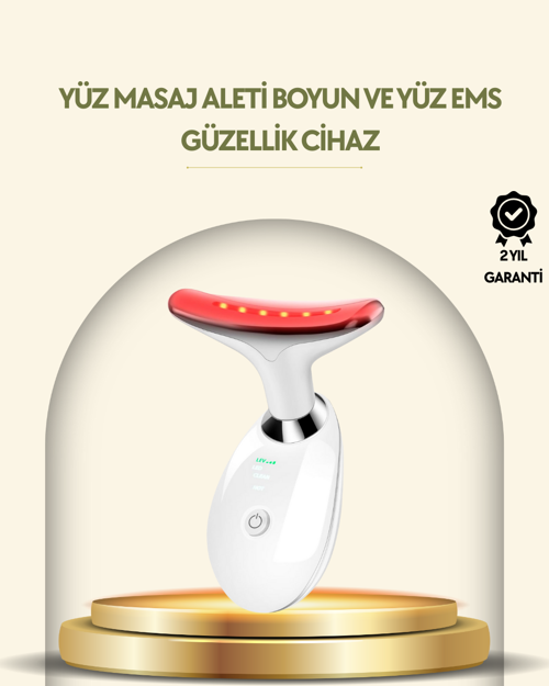 ASTRALTECH Kompakt ve Taşınabilir Cilt Bakım Cihazı – 3 Fonksiyonlu, USB Şarjlı, LED Işıklı Güzellik Aleti