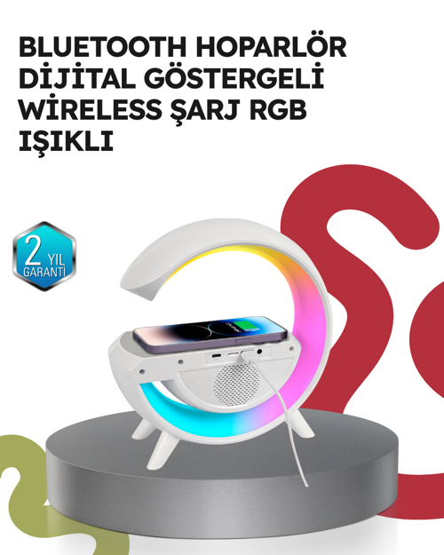 ASTRALTECH 2025 Model 15W Kablosuz Şarjlı Renkli Atmosfer Lambası