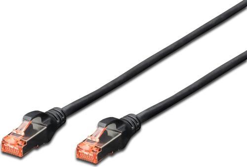 CAT 6 SFTP/PIMF (Pairs In Metal Foil) Patch Kablosu, 0,25 metre, LSZH, AWG 26, Siyah Renk