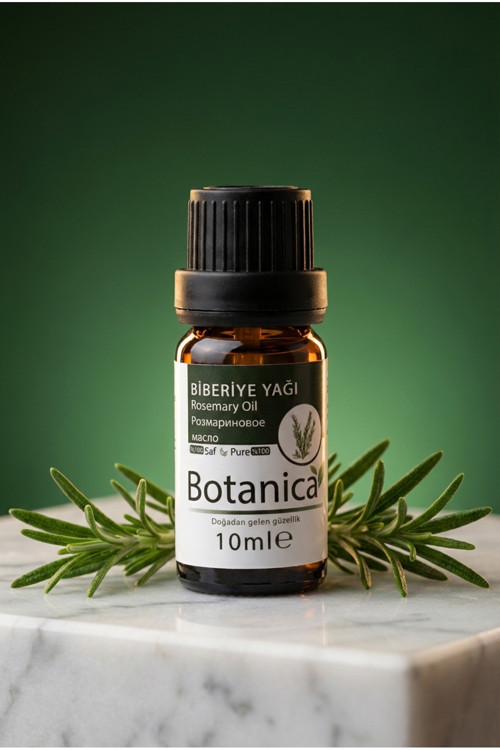%100 Saf Biberiye Yağı Saç Dökülmesine Karşı Güçlendirici Besleyici Uçucu Bitkisel Damla 10 ml