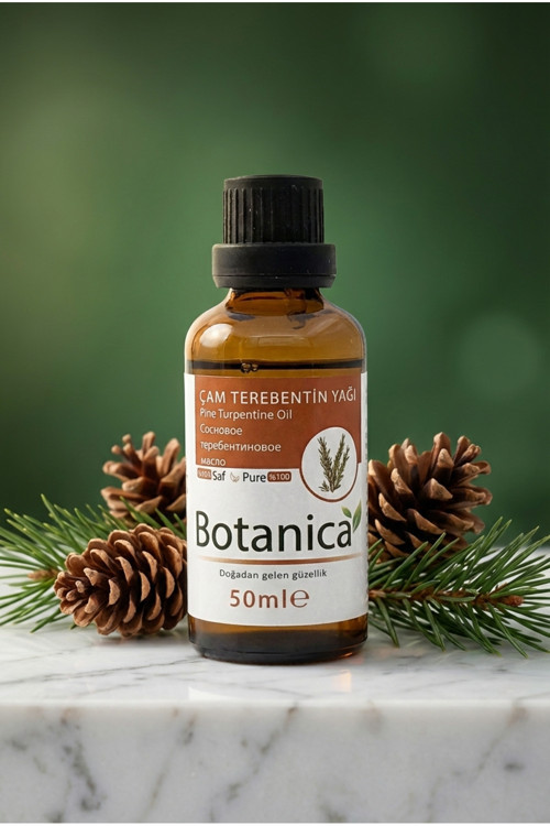 %100 Saf Çam Terebentin Yağı Romatizma Destekleyici Kas Gevşetici Doğal Bitkisel Masaj 50 ml