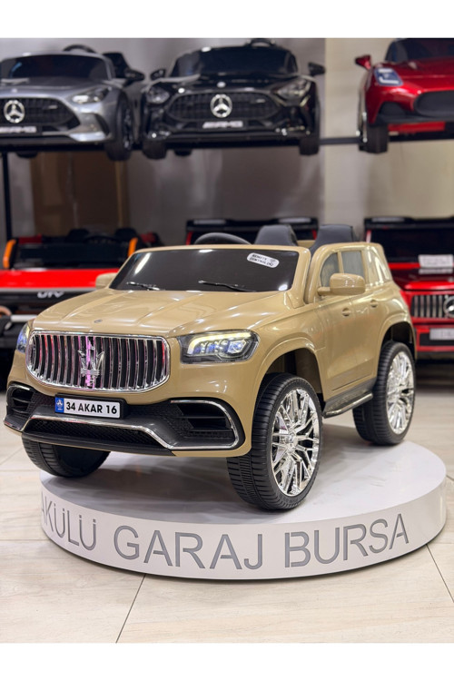 Maserati Akülü Araba 0-6 Yaş Özel Plaka Hediye