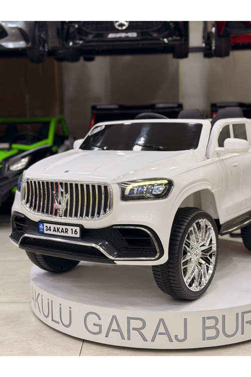 Maserati Akülü Araba 0-6 Yaş Özel Plaka Hediye