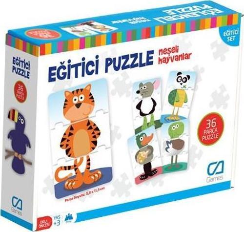 Neşeli Hayvanlar Eğitici Puzzle 5028