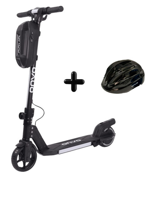 KX-01 Siyah 150 W Çocuk Elektrikli Scooter Kasklı