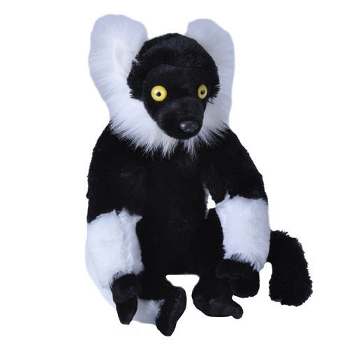 Siyah Beyaz Yakalı Lemur 30 cm 12230
