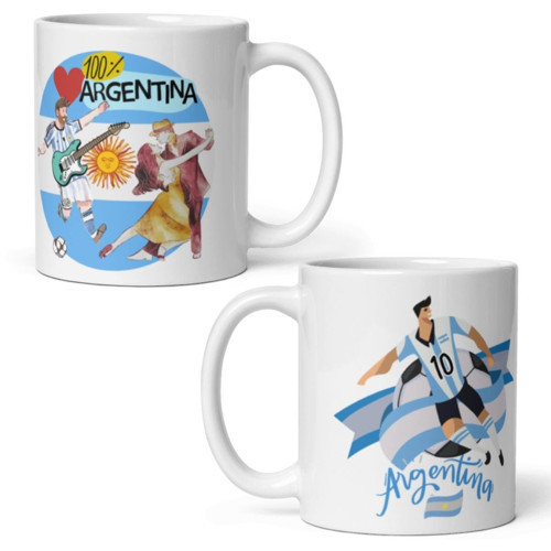 Arjantin Kupa Bardak 2 Adet Seyahat Hatıra Argentina Mug
