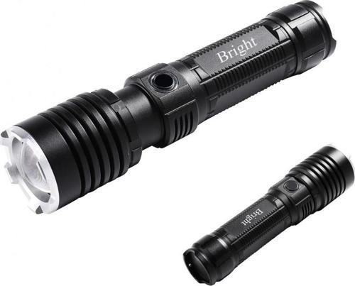 GHT-5761 XP90 LED 3 Mod Zoomlu Yağmur Suyu Geçirmez Şarjlı El Feneri