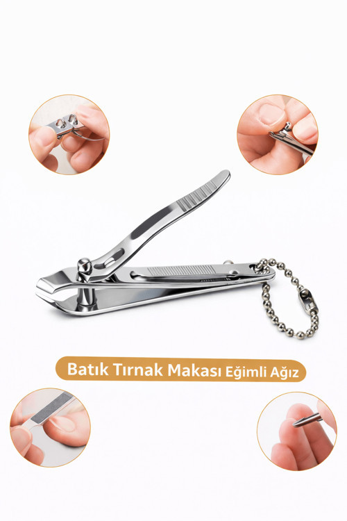 Eğimli Ağız Tırnak Makası Batık Tırnak İçin Paslanmaz Çelik