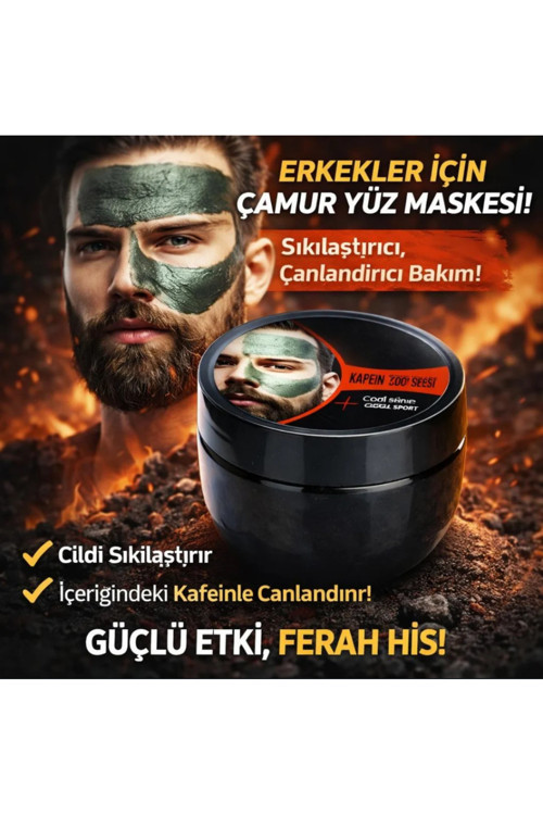 Doğal Çamur Erkekler İçin Cilt Bakım Kil Maskesi 350 GR