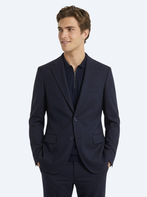 Lacivert Mikro Modern Fit %100 Yün Takım Elbise