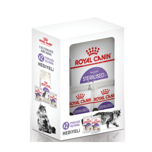 Sterilised Kısırlaştırılmış Yetişkin Kedi Maması 2Kg + 2 Adet Yaş Mama Hediyeli