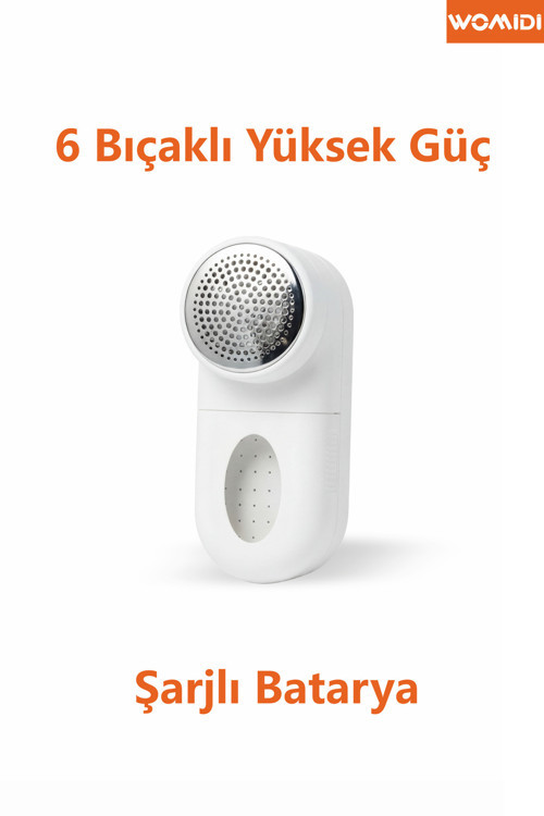 Şarjlı 6 Bıçaklı Tiftik Giderici Tüy Makinesi Kazak Giysi Elbise Temizleme Toplama Cihazı
