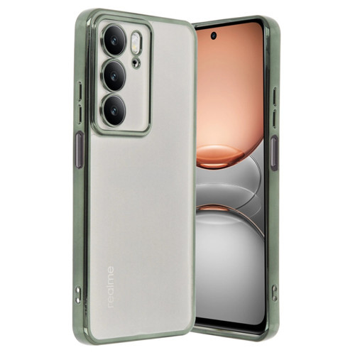 Realme C75 4g Kılıf Razer Lensli Silikon - Yeşil