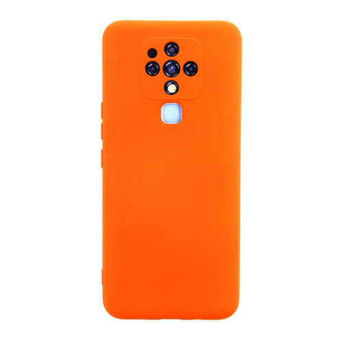 Tecno Camon 16 Kılıf Nano İçi Kadife Silikon - Turuncu