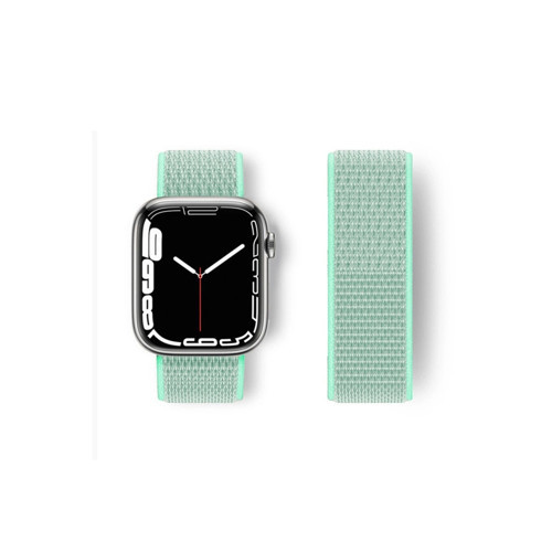Apple Watch 38mm Hasırlı Cırtcırtlı Kordon (saat Değildir) - Turkuaz
