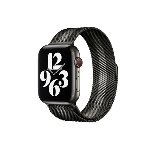 Apple Watch 38mm Metal Mıknatıslı Kordon (saat Değildir) - Siyah-beyaz