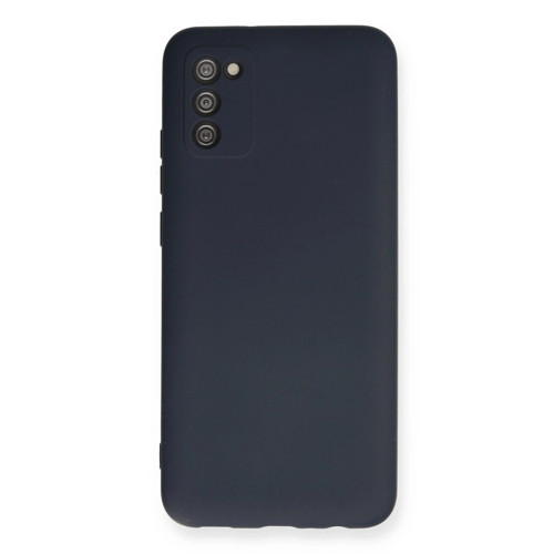 Samsung Galaxy A03s Kılıf Nano İçi Kadife Silikon - Lacivert