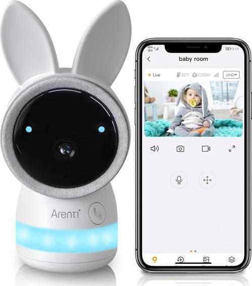 ARENTI WiFi Bebek Video Monitörü, Gece Görüşlü - Eklenti Kamera
