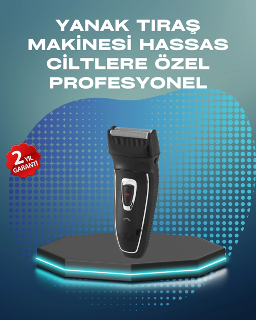 İthalat® Kablosuz Kuru Tıraş Makinesi Folyo Başlıklı