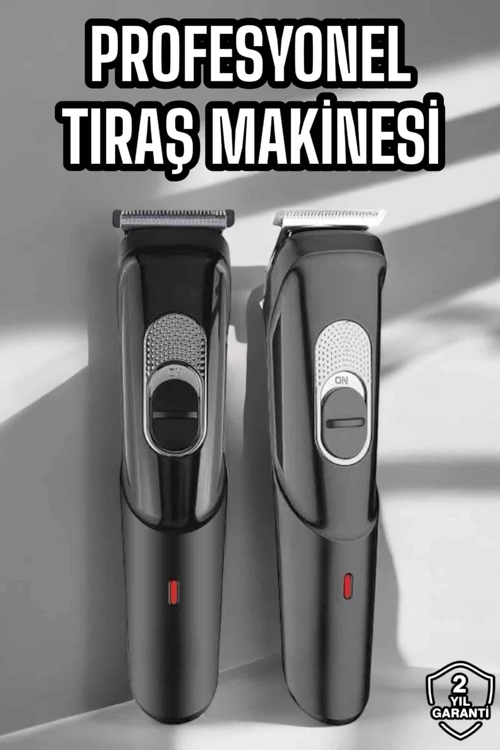 İthalat® Saç Sakal Vücut Şarjlı Kablosuz Tıraş Makinesi Profesyonel Paslanmaz Çelik