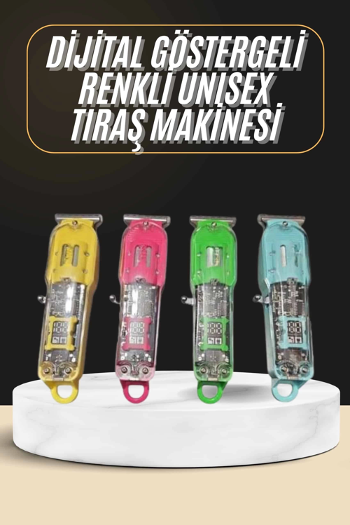 İthalat® Tıraş Makinesi Renkli Dijital Göstergeli Epilasyon Öncesi Kısaltma Makinesi