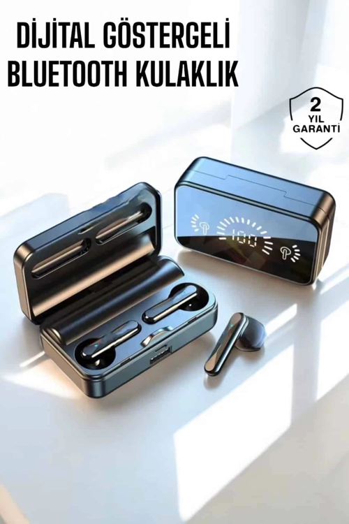 İthalat® Telefon Standlı Bluetooth Kulaklık Aynalı Yüksek Ses Kaliteli