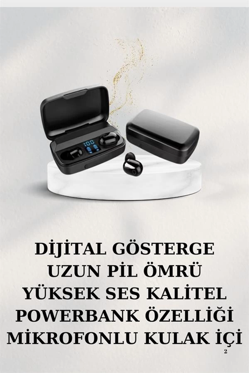 İthalat® Dijital Göstergeli Bluetooth Kulaklık Kablosuz Tws Stereo Bluetooth 5.0
