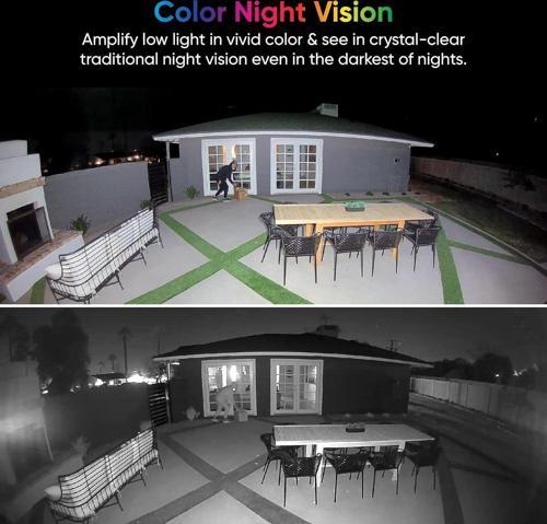 Floodlight Kamera v2, 2K HD Dış Mekan Güvenlik Kamerası - Beyaz
