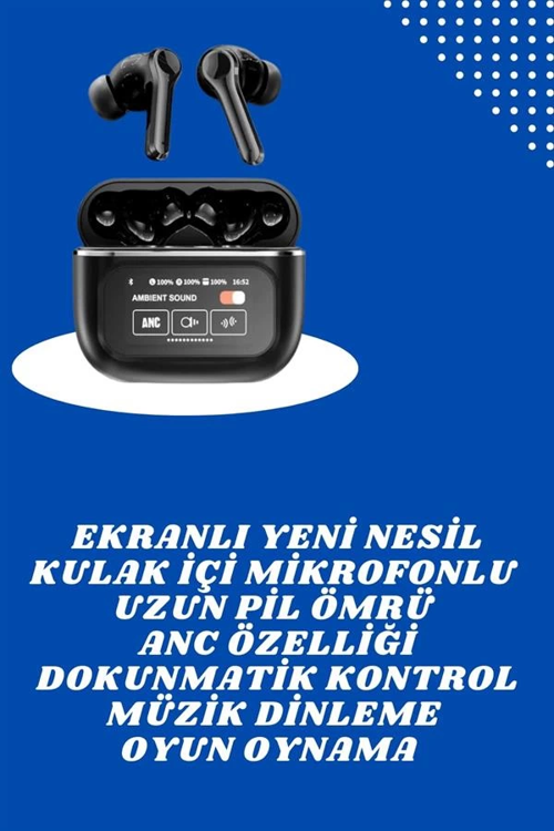 İthalat® Ekranlı Yeni Nesil Kulaklık Akıllı Saat Kampanyası Kulak İçi Mikrofonlu