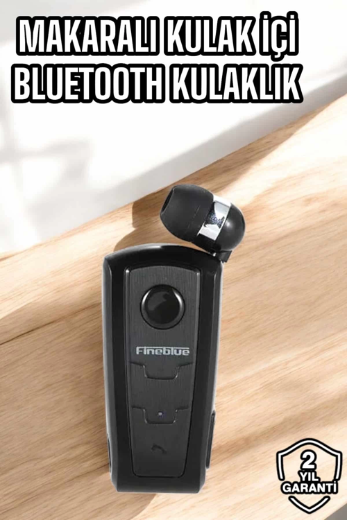 İthalat® Tüm Telefonlara Uyumlu Mikrofonlu Titreşimli Makaralı Bluetooth Kulakiçi Kulaklık