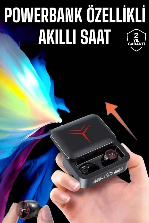 İthalat® Powerbankli Kulaklık Bluetooth Bağlantılı Çoklu Bağlantı