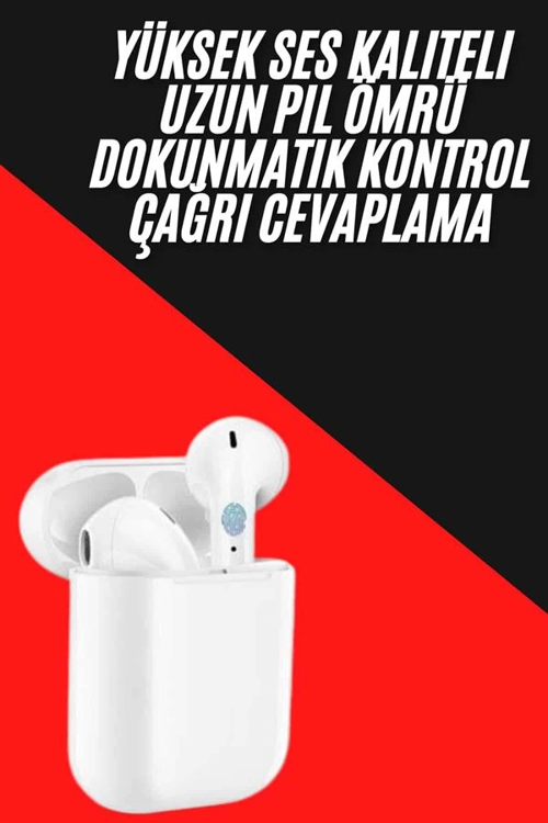İthalat® Yeni Nesil Çift Mikrofonlu Dokunmatik Kablosuz Bluetooth Kulaklık