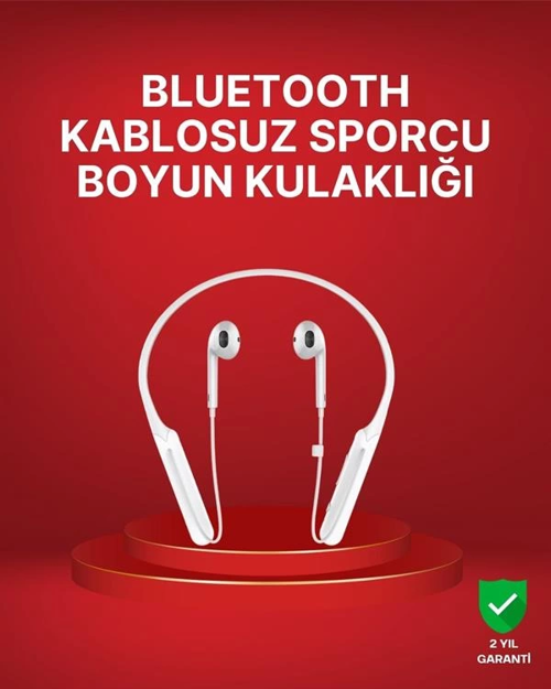 İthalat® Boyun Askılı Kablosuz Kulaklık – Uzun Süreli Batarya Performansı