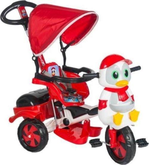 Baby Poufi Penguen Yeni Emniyet Kemerli Itmeli 3 Teker Çocuk Bisikleti