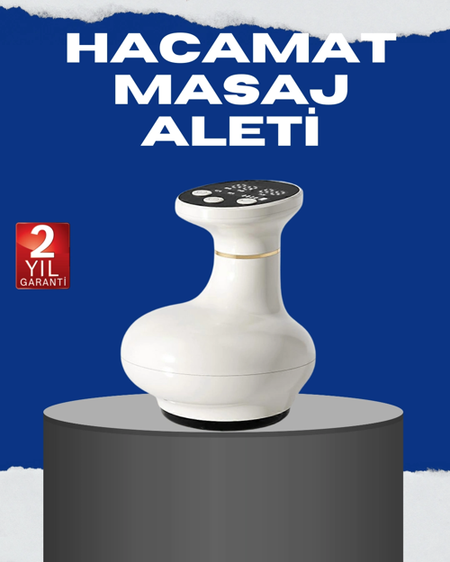 İthalat® Usb Şarjlı 3 Fonksiyonlu Masaj Aleti Kupa Terapisi Gua Sha