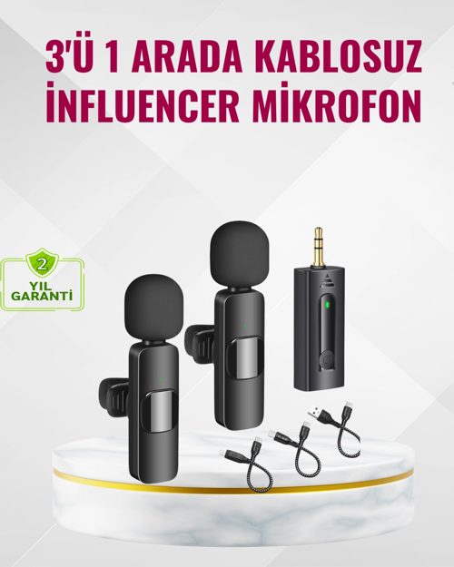 İthalat® Küçük Boyutlu Mikrofon - 8 Saat Kullanım