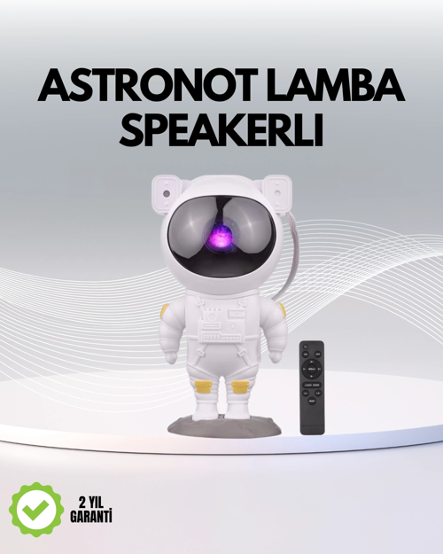 İthalat® Usb Güç Bağlantılı Çok Fonksiyonlu Astronot Gece Lambası