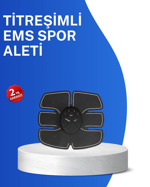 İthalat® Titreşimli Ems Spor Aleti Karın Kol Bacak Kas Yapma 2025 Model